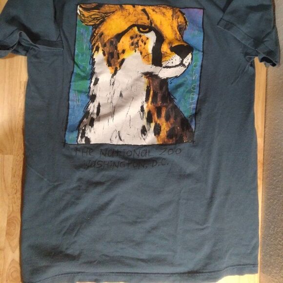 Vintage National Zoo Washington DC Cat T-Shirt - Picture 2 of 7